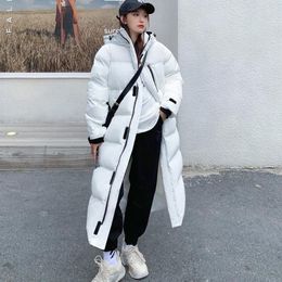 Women's Down Winter White Long Bubble Coats Women Korean Loose Warm Thick Puffer Jacket Woman Fashion Black Oversized Parkas