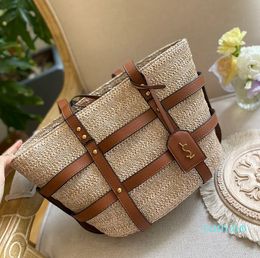 Straw Classic Shopping Bag Women Handbags Purses Designer Fashion Trend Summer Beach Large Tote Shoulder Bags Letter Crossbody