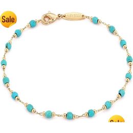 Chain Mevecco Gold Plated Bracelet 18K Handmade Cute Satellite Diamond Cut Oval And Round Beaded Rope Exquisite For Drop Delivery Je Otird