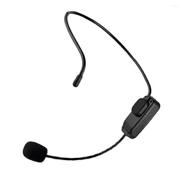 Microphones Wireless MIC Teacher Computer UHF Microphone Professional Intelligent Noise Reduction Headset For Speaker