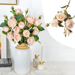 Decorative Flowers Hanging Artificial Christmas Flower Arrangements Centerpiece Real Looking Roses With Stems For DIY Wedding