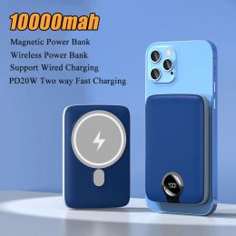 Magnetic Power Bank 10000mah 22.5W PD20W Fast Charging Wireless Power Bank For iPhone 14 13 12 Mini Powerbank For Xiaomi Samsung