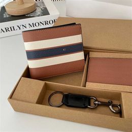 Purses Unisex Wallet Leather Top Designer Set Card Holder Luxury Mens with Case