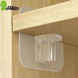 Adhesive Shelf Support Peg No Punching Hanging Plate Holder Wardrobe Cabinet Shelf Support Clip Wall Hanger Triangular Bracket