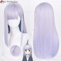 Catsuit Costumes Anime San Wa Hakarenai Aharen Reina Cosplay 60cm Long Straight Gradient Hair Heat Resistant Party Wigs + Wig Cap