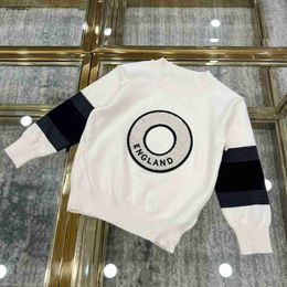 Luxury baby sweater autumn kids Knitwear top Size 100-160 Plush disc decoration girl and boy Knitted pullover Oct25