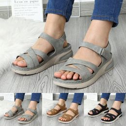 Sandals Fashion Spring And Summer Women Flat Bottom Thick Light Open Toe Breathable Solid Jelly Thong For