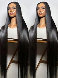 Synthetic Wigs 30 40 Inch 13x6 13x4 Straight Lace Front Human Hair Ready To Wear 360 Full Frontal 5x5 Closure Glueless Wig For Women 231027