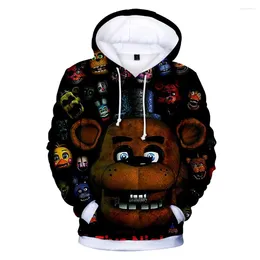 Men's Hoodies Five Nights At FNAF 3D Sweatshirt For Boys And Girls School Hoodie High Quality Kids Autumn Winter Clothing