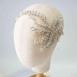 Vintage Crystal Bridal Hair Vine Headband Antique Silver Luxury Wedding Headpiece Crown Fashion Women Hair Accessories CJ191226275T