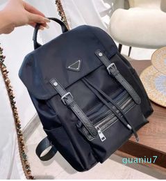 Unisex Luxury Black Backpacks School Bags Medium Size Nylon Students bag Outdoors