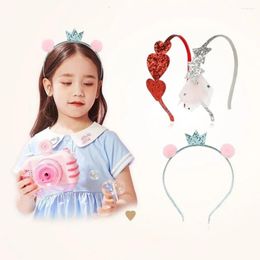 Hair Accessories 1 PC Red Glitter Kids Hoop Cute Baby Hairbands Princess Headwear Girls Children Clasp Headbands