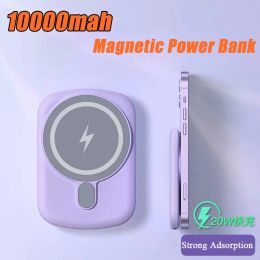 10000mah Magnetic Wireless Charger Power Bank For iPhone 12 13 14 Pro Max External Battery Wireless Charging Powerbank For Mobile Phones