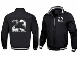 Youth Stand Collar Streetwear Men Zipper Baseball Jackets Man Basketball Flight 23# Sweatshirts Mountaineering Coat Size M-4XL