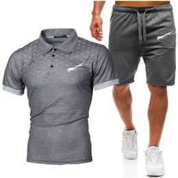 Men's polos Tracksuits Fashion designer T-Shirt Pants 2 Piece Sets Solid Color Suit High Quality men s sweat suits Hip Hop 240c