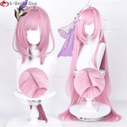 Catsuit Costumes 2 Type Honkai Impact 3 Elysia Cosplay Long Pink Heat Resistant Hair Halloween Woman Cute Wigs + Wig Cap