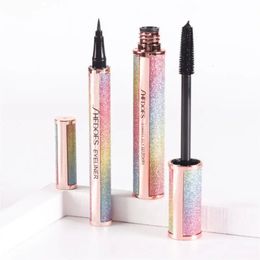 Mascara Starry Sky 4D Eyeliner Thick Curling Nonblooming Eyelash Curler Natural Eyeline Waterproof Sweatproof Makeup Maquillaje 231027