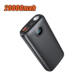 20000mAh Power Bank Portable PD20W Fast Charging External Battery Charger With Flashlight Powerbank For iPhone Xiaomi PoverBank