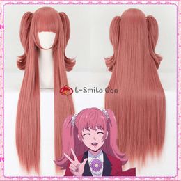 Catsuit Costumes Anime Kakegurui Yumemite Yumemi Cosplay Wigs Watermelon Red Long 100cm Heat Resistant Synthetic Hair Halloween + Wig Cap