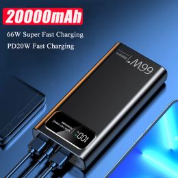 20000mAh Power Bank 66W PD20W Fast Charging 10000mah Powerbank For iPhone 11 12 X Samsung Xiaomi External Battery Pack Poverbank