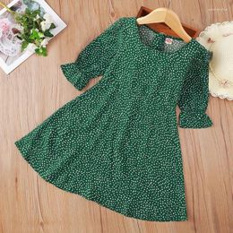 Girl Dresses Summer Kids Clothes Girls Dress Polka Dot Print Children Beach Bohemian Vestidos Toddler Half Sleeve Baby