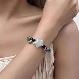 Pendant Necklaces Natural Stone Star Beaded Bracelet For Women Fashionable And Elegant Exquisite Simple Versatile Trendy Hand Decoration