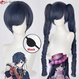 Catsuit Costumes Anime Black Butler Cosplay Female Ciel Phantomhive Heat Resistant Hair Woman Man Kuroshitsuji Wigs+ Wig Cap