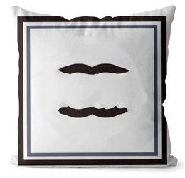 Classic Modern Simple Black and White Pillow Cover Home Sofa Cushion Cushion Cover without Pillows Core