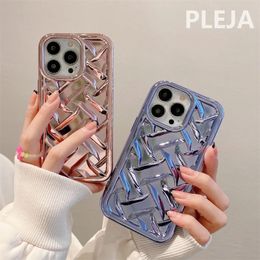 Cell Phone Cases Luxury Galvanised woven pattern phone case suitable for iPhone 14 11 13 Pro Max 12 promax silicone cover Cute shockproof protection phone case 231026