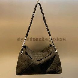 Shoulder Bags Bags Women's Luxury Designer Suede Pillow Bag Wallet 2023 Vintage Diamond Inlaid Soul Fontsstylishhandbagsstore
