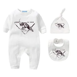 Pure Cotton Baby Jumpsuits Spring Autumn Newborn Romper Outdoor Three Piece Babys Climbing Suit New Born Baby Clothes Long Sleeve Onesies Bodysuit