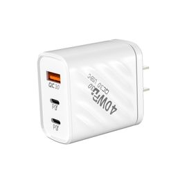 USB PD Charger 40W 3 Ports Type C Fast Charging Power Adapter Universal For Xiaomi Samsung Huawei Wall Phone Charger