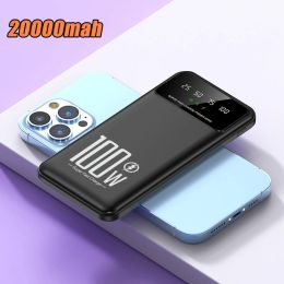 Power Bank di ricarica super veloce da 100W da 20000 mAh Caricatore portatile Batteria esterna PowerBank per iPhone Xiaomi Huawei Samsung