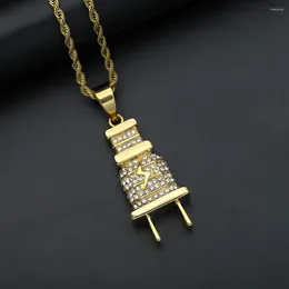 Pendant Necklaces Hiphop/Rock Style Stainless Steel DIY Plug Necklace