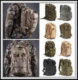 DHLaaa 12 Colors 30L Hiking Camping Bag Military Tactical Trekking Rucksack Backpack Camouflage Molle Rucksacks Attack Outdo4523816