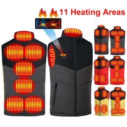 USB Men Infrared Heating Areas Vest Winter Electric Heated Vests Male Sleeveless Jacket