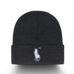 New Beanie Designer beanie luxury polo beanie hat temperament versatile beanie knitted hat warm letter POLO design hat 22 colors L-21