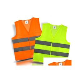 Reflective Safety Supply Wholesale High Visibility Working Construction Vest Warning Traffic Green Drop Delivery Office School Busin Dhfd2