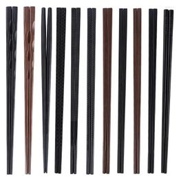 Chopsticks Manufacture El Friendly Pure Black Plastic Alloy Wholesale Disposable Bulk