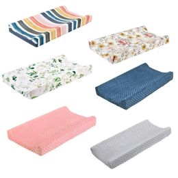 Changing Tables Soft Reusable Cover Toddler Bed Nursery Unisex Diaper Change Table Sheet Print Elastic Fitted Crib 231026