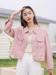 Women's Jackets Denim Jacket Long Sleeve Loose Streetwear Autumn Fashion Casual Office Lady Korean Ladies Coat Oversize