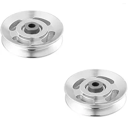 Accessories 2pcs Bearing Wheel Aluminium Alloy Pulley Fitness Parts