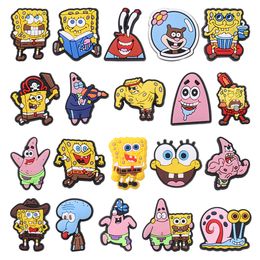 MOQ 20Pcs PVC Cartoon Role Shoe Decoration Charm Buckle Accessories Clog Pins Buttons Decorations for Bands Bracelets