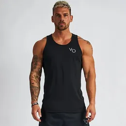 Men's Tank Tops Mens Bodybuilding Sports Sleeveless Shirt Guys Vest Fitness Sportswear Tees Cotton Male Gym Singlets Clothing