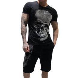 PLEIN BEAR T SHIRT PP Mens Designer Tshirts Brand Clothing Men's Rhinestone Graphic T-Shirt Skull Printed Bling Stone Classic245U