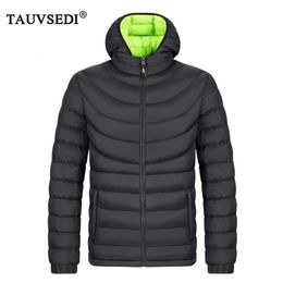 Men's Down Parkas Winter Men Windproof Hooded Padded Casual Coats Man Detachable Hat Thick Outwear Parka Male Overcoat Sport Outdoor Jacket 231027