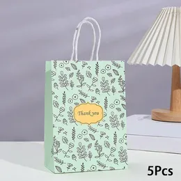 Gift Wrap 1 Pastoral Floral Bag Printed Packaging Paper Handbag Shopping Wedding