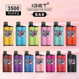 Iget bar Vape Pen Electronic Cigarettes Device Battery 12ml Pods Original Vapours 3500 Puffs Kit VS XXL PLUS SHION MAX