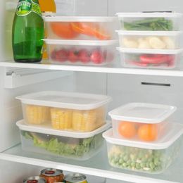 Storage Bottles 1Pc Vegetable Fruit Crisper With Lid Plastic Transparent Organiser Keep Fresh Box Multifunctional Refrigerator Container
