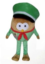 Halloween green hat owl Mascot Costume Cartoon Anime theme character Adult Size Christmas Carnival Birthday Party Fancy Outfit